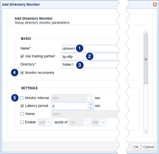 add directory monitor parameters
