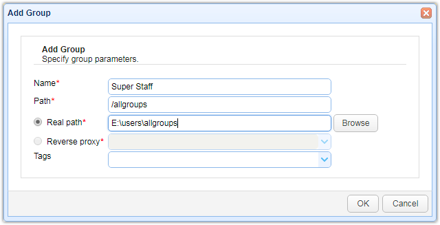 add group dialog mft server super staff