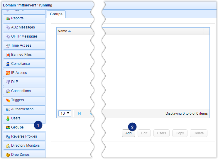 add group mft server