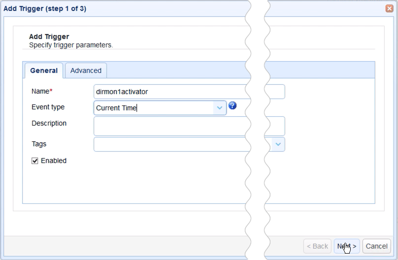 add trigger directory monitor activator
