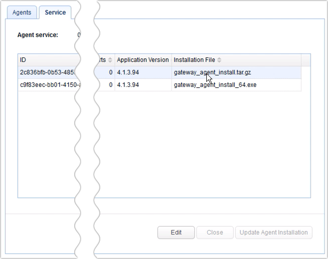 updated mft gateway agent installations